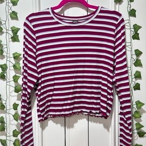 Red, white, blue closed baby crop tee, target